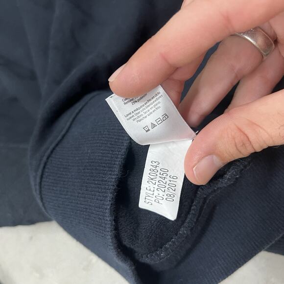 Vineyard Vines Quilted Sweatshirt Quarter Zip Pullover Black Men’s Size XL - Picture 8 of 8